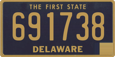 DE license plate 691738