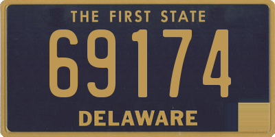 DE license plate 69174