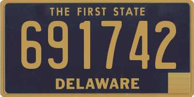 DE license plate 691742