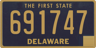 DE license plate 691747
