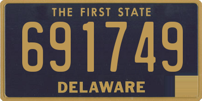 DE license plate 691749