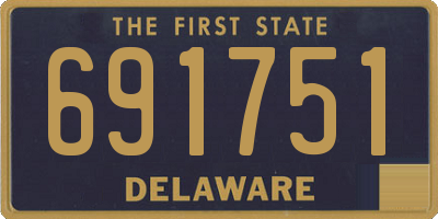 DE license plate 691751