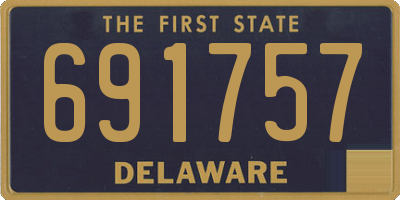 DE license plate 691757