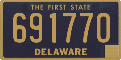 DE license plate 691770