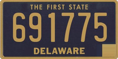 DE license plate 691775