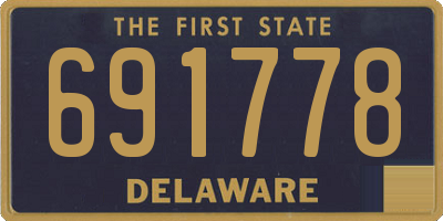 DE license plate 691778