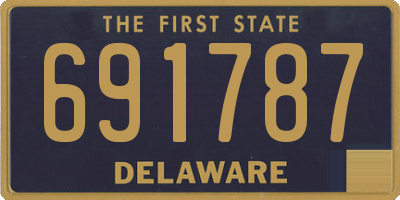 DE license plate 691787