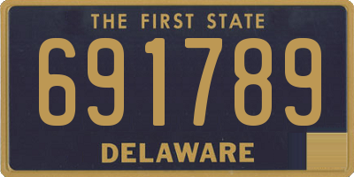 DE license plate 691789