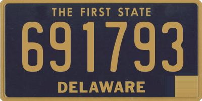 DE license plate 691793