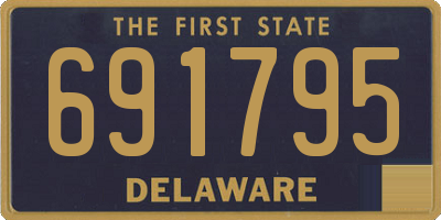 DE license plate 691795