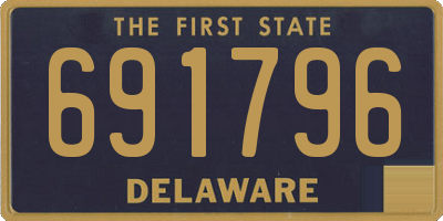 DE license plate 691796