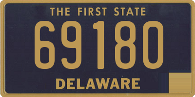 DE license plate 69180