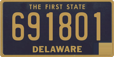 DE license plate 691801
