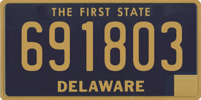 DE license plate 691803