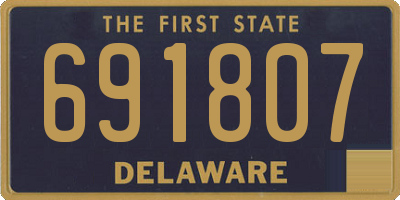 DE license plate 691807