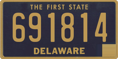 DE license plate 691814