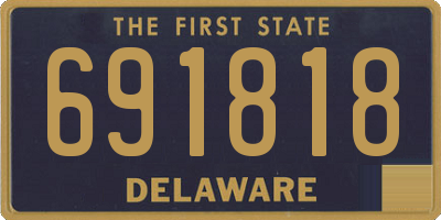 DE license plate 691818