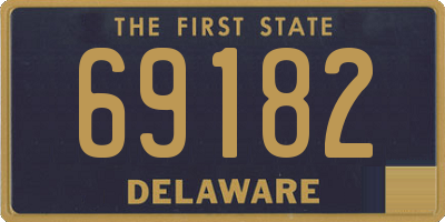 DE license plate 69182