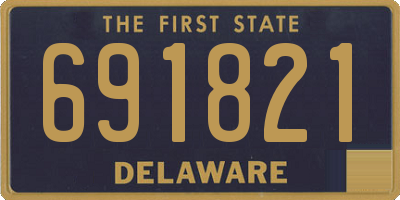 DE license plate 691821