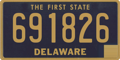 DE license plate 691826