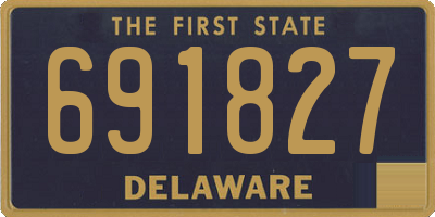 DE license plate 691827
