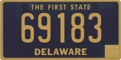 DE license plate 69183