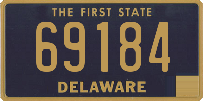 DE license plate 69184