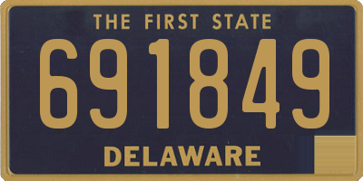 DE license plate 691849