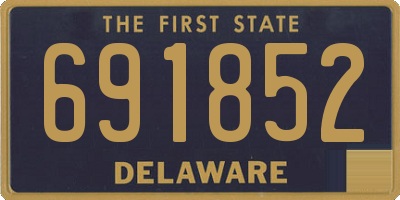 DE license plate 691852