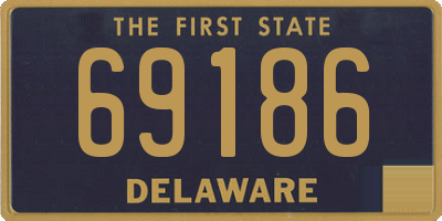 DE license plate 69186