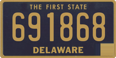 DE license plate 691868