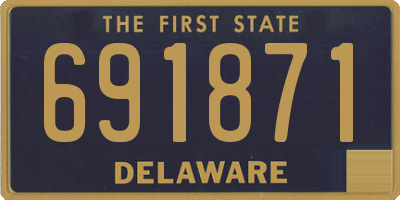 DE license plate 691871