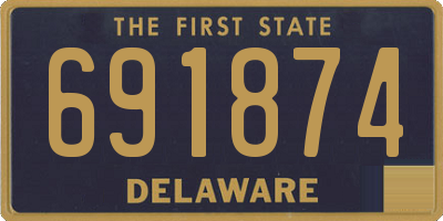 DE license plate 691874