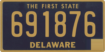 DE license plate 691876