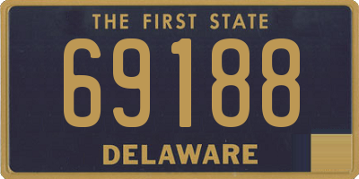 DE license plate 69188