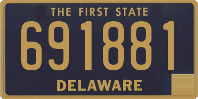 DE license plate 691881
