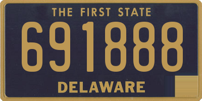 DE license plate 691888