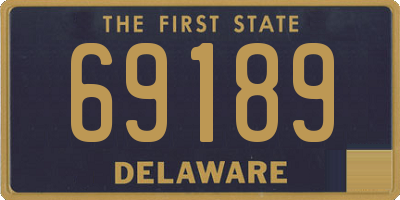 DE license plate 69189