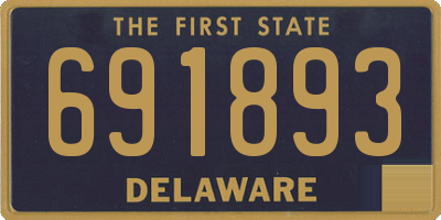 DE license plate 691893