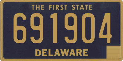 DE license plate 691904