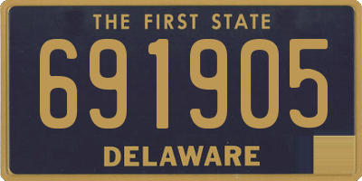 DE license plate 691905