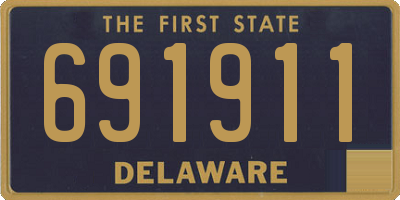 DE license plate 691911