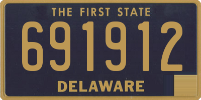 DE license plate 691912