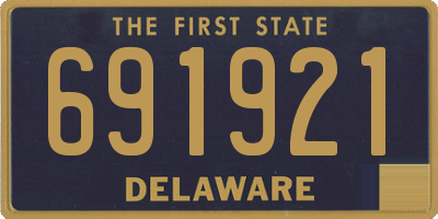 DE license plate 691921