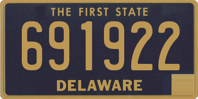 DE license plate 691922