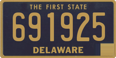 DE license plate 691925