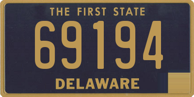 DE license plate 69194