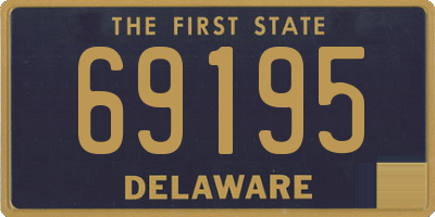 DE license plate 69195