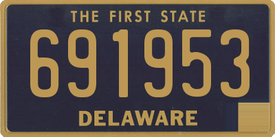 DE license plate 691953
