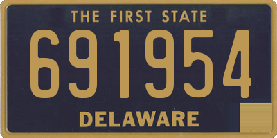 DE license plate 691954